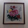 紫腾随轩新中式牡丹花开富贵装饰画客厅餐厅背景墙画卧室床头挂画壁画 图10 40*40cm红木色实木框 实拍图