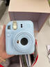 富士（FUJIFILM）mini 12自带美颜拍立得相机套餐二三含相纸迷你7+/se/9/11/25/90/99胶片相机升级版情人节礼物 绣球蓝【影像花室套装】 套餐一【标配+礼包】 实拍图