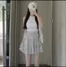 翊尚美碎花半身裙女夏季新款小个子高腰蛋糕裙女显瘦设计感百搭黑色短裙 白色 【双层亲肤宽松内衬】 M 【适合95-110斤】 实拍图