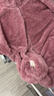 红豆居家睡衣女秋冬季法兰绒女士家居服拉链款套装可外穿 女-豆沙粉175 实拍图