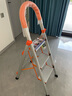 百佳宜梯子家用梯折铝合金人字梯爬梯升降脚手架全套室内登高踏步 五步-主体全铝合金 实拍图