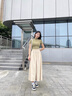 班尼路（Baleno）凉感山本裙裤女夏薄款大码胖mm显瘦a字半身裙高腰冰丝阔腿八分裤 实拍图