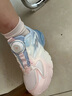 哈比熊（HOBIBEAR）童鞋春秋透气儿童跑步鞋百搭中大童鞋女童运动鞋JD01S81粉兰36码 实拍图