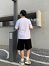 德尔惠短袖t恤男夏季半袖上衣冰丝运动圆领速干透气打底衫 白色 2XL 实拍图