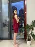 莎倩新款吊带睡衣女夏季莫代尔带胸垫红色本命年大码高级感两件套装 实拍图
