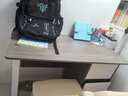 木匠印记电脑桌书架一体桌台式电脑桌储物书桌办公桌学生桌写字桌学习桌 【加粗钢架】莫兰迪灰色 100cm 实拍图