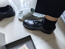 奥康（Aokang）男鞋男士商务休闲鞋英伦舒适低帮圆头系带皮鞋 黑色38码 实拍图