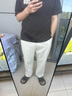 马登工装美式复古棉籽壳原色牛仔裤男秋季cleanfit宽松直筒休闲长裤子 米白色 【微喇/美式高街男裤】 2XL 实拍图