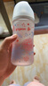 贝亲（Pigeon）宽口径玻璃奶瓶 新生儿自然实感硅橡胶护层彩绘奶瓶 240ml 6-9月 L号奶嘴-一起钓鱼 实拍图