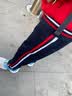 夏季中小学生校服短裙校裤统一标准藏青色休闲校服裙子裤子二条杠 深蓝长裤红白条 140 实拍图