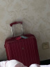 爱华仕行李箱20英寸拉杆箱女小型陪嫁旅行箱登机箱充电皮箱密码箱中国红 实拍图
