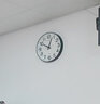 康巴丝（Compas）挂钟客厅时钟钟表挂墙教室考试自动对时电波钟 C6439 黑色41cm 实拍图