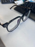 蔡司（ZEISS）镜片可选近视眼镜男女变色防雾防蓝光辐射平光镜木纹腿大框配度数 配1.6视特耐高清膜0-500度 实拍图