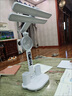 侍卫马阅读台灯护眼灯学习专用学生防蓝光可充电台灯写作业 奢华款【3档风扇-时钟-3800】 实拍图