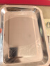 特厚不锈钢盘子长方形商用方盘托盘烧烤盘水饺盘家用深浅菜盘 27*20*2cm 一个装 实拍图