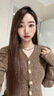 大地溪灰珍珠项链清新甜美轻奢少女链时尚毛衣链秋冬女氛围感 大地溪灰6mm+元宝扣（45cm） 实拍图