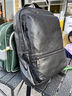 麦为商务通勤男士真皮双肩包时尚头层植鞣牛皮背包旅行包出差电脑包潮 黑色 实拍图