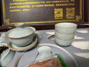 端匠汝窑茶具整套装功夫泡煮陶瓷高壶杯器办公家用道盖碗手工送礼盒档 汝窑商用送礼【豪华套装】 15件 实拍图