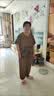 俞兆林（YUZHAOLIN）母亲节特体大码200斤胖mm短袖套装中老年时尚雪纺两件套妈妈夏装 蓝色 4XL 建议150-170斤 实拍图