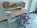 欧童德国儿童学习桌椅套装可升降实木高中小学生儿童写字作业书课桌椅 抗菌实木120cm桌+慕斯粉椅 实拍图