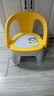 儿童餐椅宝宝吃饭靠背座椅儿婴儿卡通叫叫椅吃饭餐椅幼儿园小板凳 8399黄色印花椅 实拍图