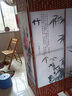 东声木语中式屏风隔断帘客厅2026新款办公室遮挡帘卧室餐厅家用可移动折叠 1.7米高*50厘米宽单面4扇 实拍图