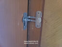 山河工品免打孔90度门扣直角锁推拉门移门插销房门锁扣不锈钢搭扣门栓 90度小号免打孔两用 实拍图