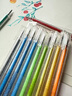 Touch mark彩色闪光啫喱笔8色发光流沙荧光笔小学生手账手抄报笔记diy专用记号笔标记笔 实拍图