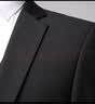 罗蒙（ROMON）西服套装男三件套商务修身正装伴郎服新郎服职业西装黑色XL 实拍图