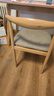 虞萌馨迪家具餐椅北欧风牛角椅靠背椅简约经济书房凳子卧室家用仿实木椅子 原木色+浅灰【棉麻款】 大牛角椅 实拍图