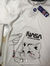 NASA GISS短袖t恤男夏季假两件上衣卡通印花男士宽松圆领半袖 白色 4XL  实拍图