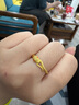 周六福灵蛇黄金戒指生肖蛇本命年生日礼物计价A0113175 14号 约2.35g  实拍图