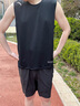 安踏（ANTA）速干背心丨男透气运动跑步2025秋季健身无袖上衣晨练服篮球坎肩 【背心+裤子】黑黑 2XL (185) 建议160-170斤 实拍图