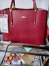 金利来女包手提包百搭通勤托特包单肩包女潮母亲节妈妈礼物 酒红 实拍图