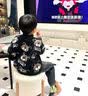 喻品凳子沙发凳休闲靠背脚凳门口换鞋凳网红矮墩子实木HK5166羊羔绒 实拍图