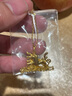 中国黄金（CHINA GOLD）一路有你黄金项链女足金麋鹿吊坠七夕情人节礼物送女友老婆实用 京速达-足金麋鹿吊坠-赠银镀金链 实拍图