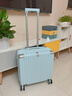 贝初众行李箱18寸可登机箱小型旅行箱儿童拉杆密码箱免托运可上飞机皮箱 冰川蓝 【前置挂钩+加厚包角】 18英寸 实拍图