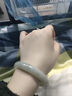 巫记新疆冰种天山翠手镯玛瑙玉髓渐变透圆条少女珠宝玉镯女友学生礼物 圈号56飘花手镯【90-100斤】 实拍图