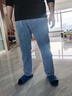 真维斯（Jeanswest）牛仔裤男春秋季新款直筒宽松休闲长裤男弹力高端百搭阔腿裤子男 浅蓝 38 (2尺9) 实拍图