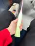 羽毛球拍渐变色手胶高颜值防滑吸汗杠铃鱼竿缠绕带网球拍手胶 渐变手胶绑带-绿白-1个（散装） 实拍图