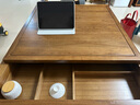 溪木工坊新中式阳台茶桌家用小型茶几老榆木现代简约阳台方小茶台泡茶桌 拾隐方茶桌木面款0.76米 实拍图