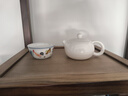 陶迷（TAOMI）茶壶单壶陶瓷泡茶壶家用白瓷汝窑开片可养功夫茶具茶水分离沏茶壶 黄汝窑八方壶 150ml 101mL(含)-200mL(含) 实拍图