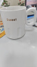 传旗水杯陶瓷马克杯咖啡杯带勺盖杯子男女陶瓷杯条纹杯420ml 实拍图