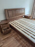 光明家具 实木床卧室双人床现代简约榆木床双人床婚床1504 1.5米普通空体(1504) 实拍图
