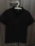 以纯2025夏季新款高端男士POLO衫短袖纯色商务休闲透气款短袖上衣男 9958黑色  常规 M 【90-115斤】 实拍图