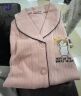 诺宜（NuoYI）月子装月子服纯棉哺乳衣孕产妇家居服睡衣J38158条纹粉色L 实拍图