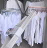 第6金（DEMETAL）不锈钢衣架304晾衣架加粗衣服架挂钩晒衣架防风内衣服挂架子衣撑 4MM特粗（45cm衣架）304不锈钢 10个装 实拍图