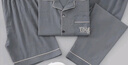 【专柜款三件套】新款男士睡衣夏季云朵棉薄款可外穿家居服短裤 301深灰3件套 2XL （建议140-160斤） 实拍图