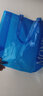 高颜值大容量糖果色购物袋透明手提包小熊帆布包 蓝色 1个 中号长31高27宽11 实拍图