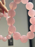 【招桃花】粉水晶手串马达加斯加果冻体粉晶女款转运手链小众礼物 【招桃花】8~9mm粉水晶手链 实拍图